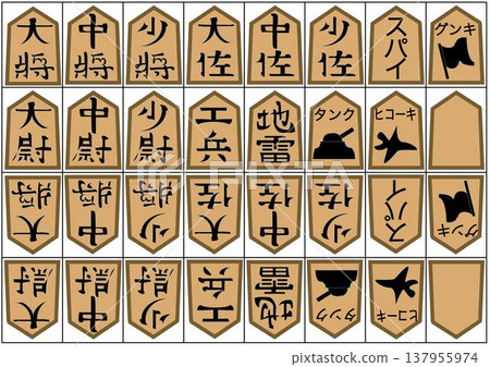 Vector illustration of military chess pieces 137955974