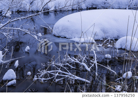 河上積雪 河上積雪 137956250