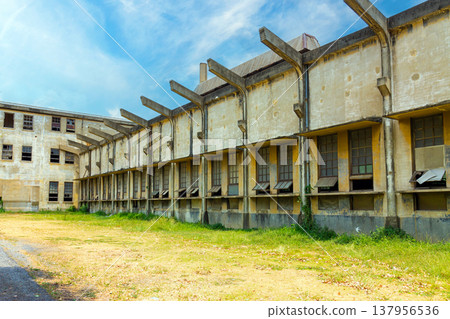 Historical Thai Paper Mill Building in Kanchanaburi, World War II Era Industrial Architecture Historical Thai Paper Mill Building in Kanchanaburi, World War II Era Industrial Architecture 137956536