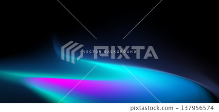 Abstract modern blue and pink gradient on dark background. 137956574