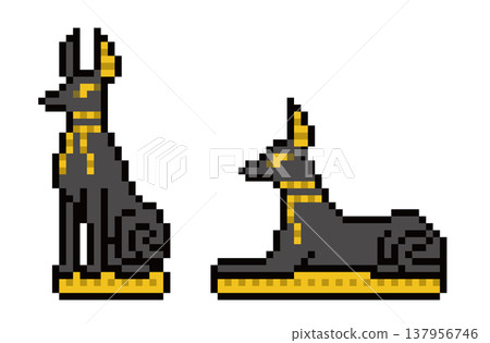 Anubis pixel art Anubis pixel art 137956746