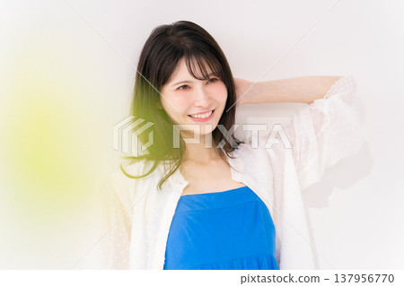 Woman, smiling, resort 137956770