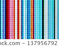 abstract colorful digital glitch screen texture with vertical lines and pixel interference 137956792