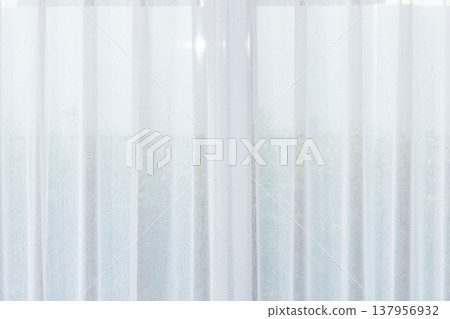 Beautiful curtains with rails, curtains for interior living room decoration 137956932
