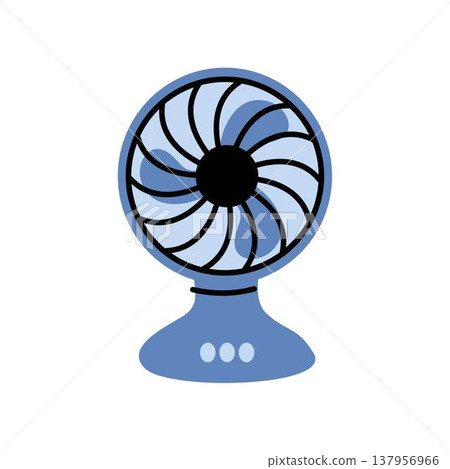 standing fan illustration motor, usb, ventilation standing fan illustration motor, usb, ventilation 137956966