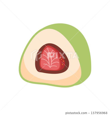 strawberry daifuku mochi japanese dessert strawberry daifuku mochi japanese dessert 137956968