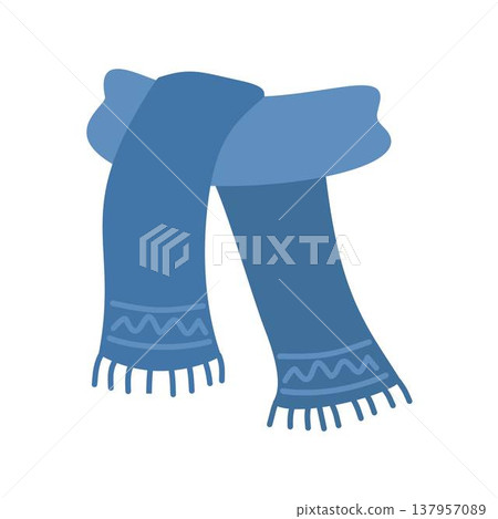winter scarf warm illustration 137957089