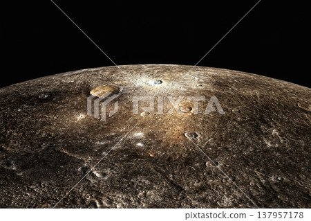 Image of the planet Mercury (AI-generated image) 137957178