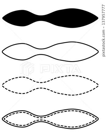 A hand-drawn style abstract curve shape with four variations, perfect for adding accents to your designs. A hand-drawn style abstract curve shape with four variations, perfect for adding accents to your designs. 137957777
