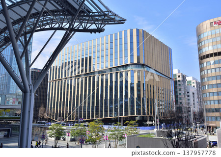 Hakata Connected - JR Hakata Station Front Redevelopment Building - JR Hakata Station Front View Hakata Connected - JR Hakata Station Front Redevelopment Building - JR Hakata Station Front View 137957778