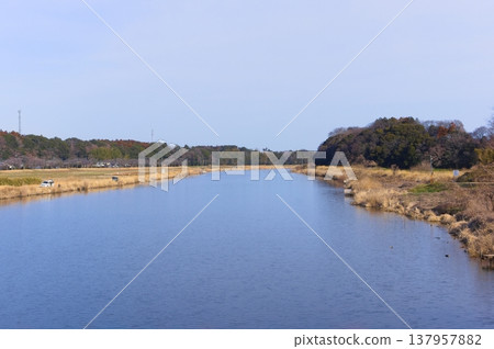 Landscape around Ushikunuma Lake in Tsukuba City, Ibaraki Prefecture, March 2026 Landscape around Ushikunuma Lake in Tsukuba City, Ibaraki Prefecture, March 2026 137957882