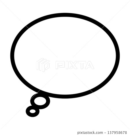 Round speech bubbles representing thoughts and imagination Round speech bubbles representing thoughts and imagination 137958678