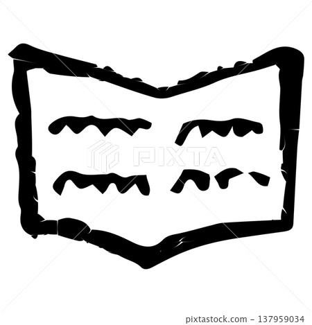 Contact book/notebook icon, vector line icon for kindergarten website. Contact book/notebook icon, vector line icon for kindergarten website. 137959034