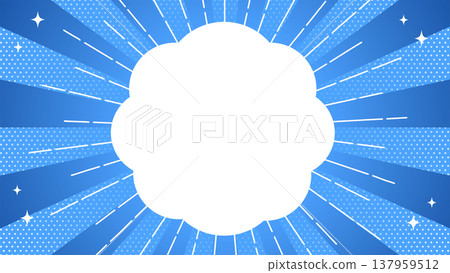 A refreshing and impactful background image featuring blue rays and polka dots, perfect for summer sales and promotions. 137959512