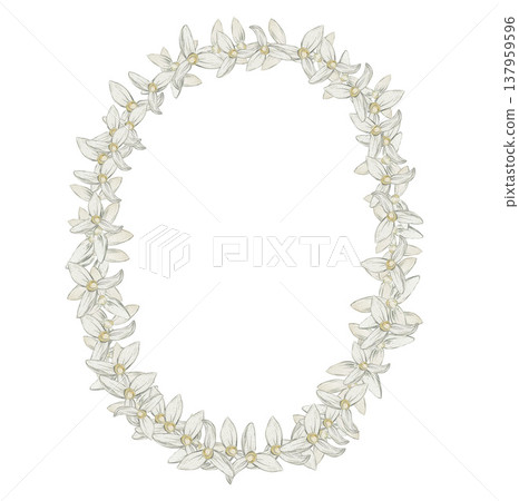 flower wreath watercolor flower wreath watercolor 137959596