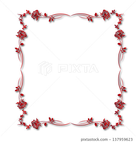 Vintage Ornamental Frame Elegant Border on a white background, JPG, 300 dpi Vintage Ornamental Frame Elegant Border on a white background, JPG, 300 dpi 137959623