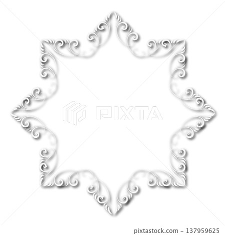 Vintage Ornamental Frame Elegant Border on a white background, JPG, 300 dpi Vintage Ornamental Frame Elegant Border on a white background, JPG, 300 dpi 137959625