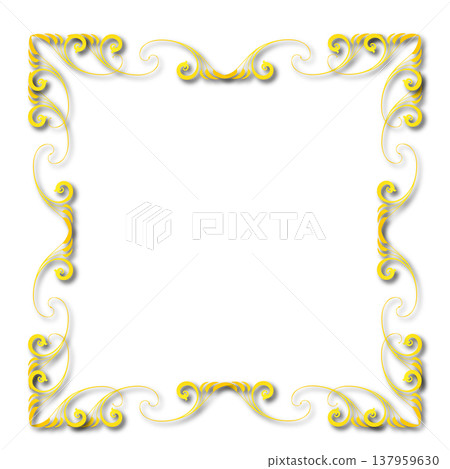 Vintage Ornamental Frame Elegant Border on a white background, JPG, 300 dpi Vintage Ornamental Frame Elegant Border on a white background, JPG, 300 dpi 137959630