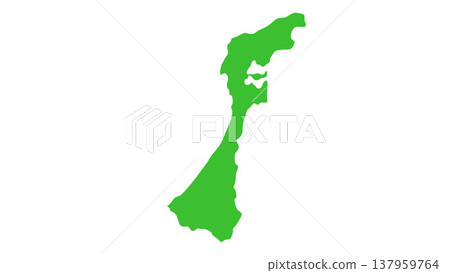 日本石川縣地圖 日本石川縣地圖 137959764