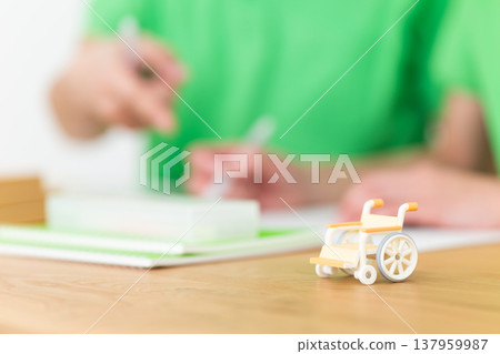 Care workers who study or do desk work 137959987