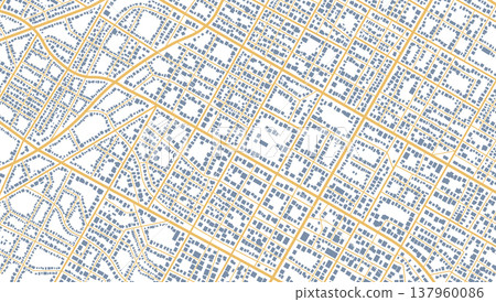 Huge city top view. Location tracks dashboard. Town roadmap. City streets and blocks, route distance data, path turns and destination tag or mark. Vector illustration Huge city top view. Location tracks dashboard. Town roadmap. City streets and blocks, route distance data, path turns and destination tag or mark. Vector illustration 137960086