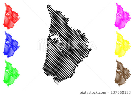 Trangan island (Republic of Indonesia, South East Asia, Aru Islands Regency) map vector illustration, scribble sketch Trangan map Trangan island (Republic of Indonesia, South East Asia, Aru Islands Regency) map vector illustration, scribble sketch Trangan map 137960133
