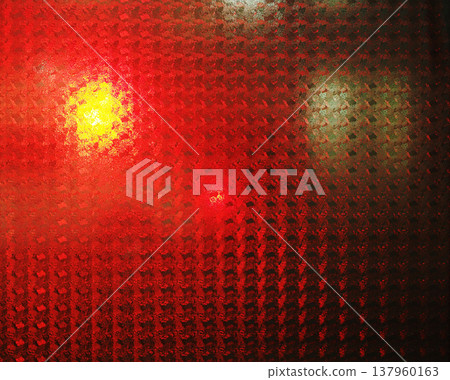 The red flashing lights of an ambulance seen through the glass. The red flashing lights of an ambulance seen through the glass. 137960163