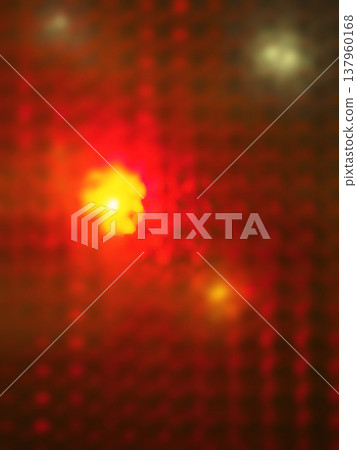 The red flashing lights of an ambulance seen through the glass. 137960168