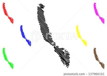 Vaddo island (Kingdom of Sweden) map vector illustration, scribble sketch Vaddo map Vaddo island (Kingdom of Sweden) map vector illustration, scribble sketch Vaddo map 137960181