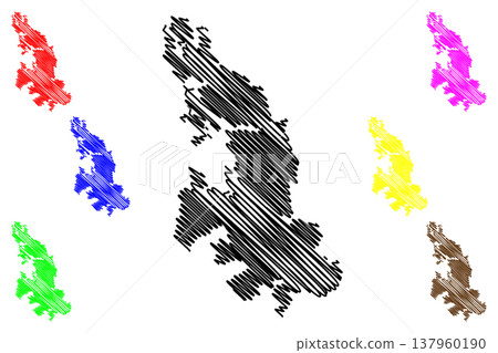 Vartsala island (Republic of Finland) map vector illustration, scribble sketch Vartsala map Vartsala island (Republic of Finland) map vector illustration, scribble sketch Vartsala map 137960190