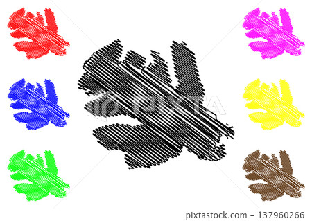 Victoria island (Canada, North America, Canadian Arctic Archipelago) map vector illustration, scribble sketch Kitlineq map Victoria island (Canada, North America, Canadian Arctic Archipelago) map vector illustration, scribble sketch Kitlineq map 137960266