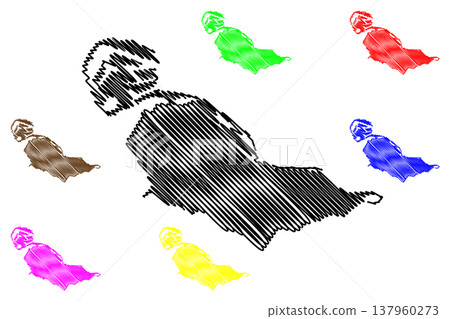 Voorne-Putten island (Kingdom of Netherlands, Holland) map vector illustration, scribble sketch Voorne Putten map Voorne-Putten island (Kingdom of Netherlands, Holland) map vector illustration, scribble sketch Voorne Putten map 137960273