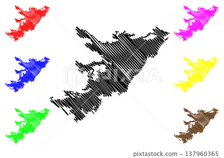 West Falkland island (Falkland Islands, South and Latin America, United Kingdom of Great Britain and Northern Ireland) map vector illustration, scribble sketch Isla Gran Malvina map West Falkland island (Falkland Islands, South and Latin America, United Kingdom of Great Britain and Northern Ireland) map vector illustration, scribble sketch Isla Gran Malvina map 137960365