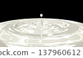 I tried to express the smooth texture of a liquid that resembles whipped cream, creating ripples. 137960612