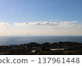 從伊豆高原看到的日出和大海。 137961448