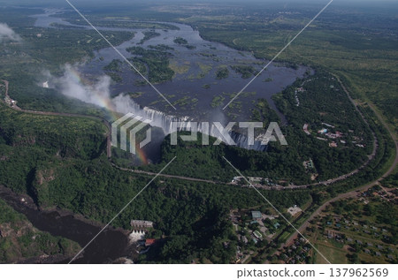 Rainbow and Victoria Falls (aerial view) Rainbow and Victoria Falls (aerial view) 137962569