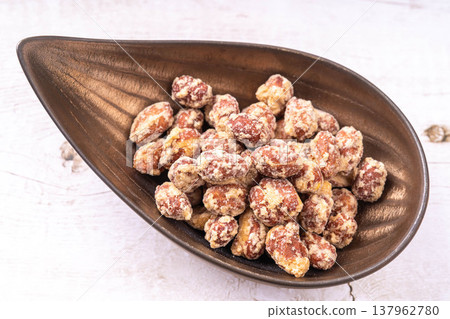 Sweet Miso Peanuts 137962780