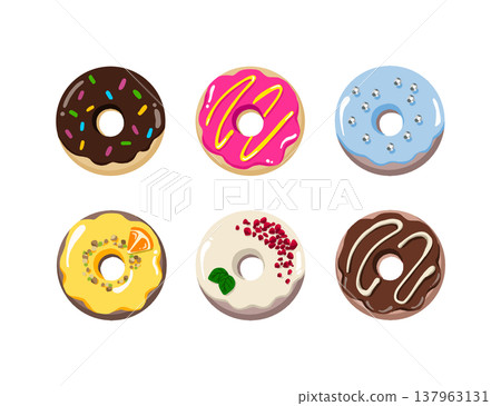 Colorful donuts Colorful donuts 137963131