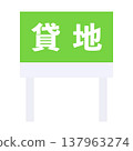 Land for lease, leased land, sign, real estate 137963274