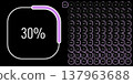 Set of rectangle percentage diagrams meters from 0 to 100 ready-to-use for web design, user interface (UI) or infographic - indicator with purple 137963688