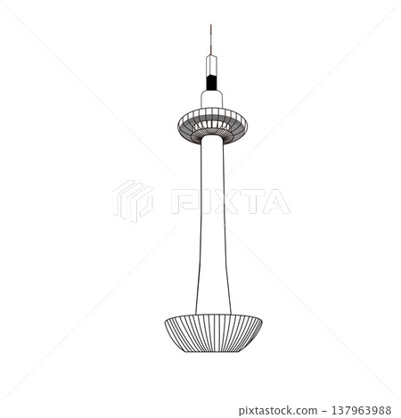 Illustration of Kyoto Tower (Kyoto, sightseeing, landmark, simple) Illustration of Kyoto Tower (Kyoto, sightseeing, landmark, simple) 137963988