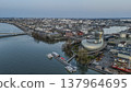 FRANCE, GIRONDE, BORDEAUX, AERIAL VIEW OF THE CITE DU VIN DESIGNED BY THE ARCHITECTS OF THE XTU 137964695