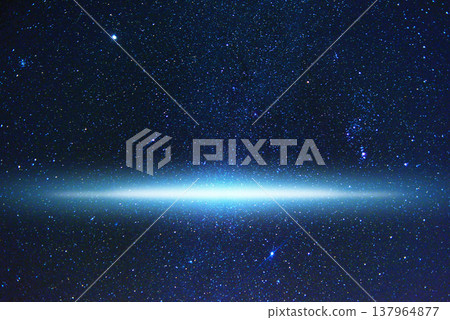 星空與光線（合成影像） 137964877