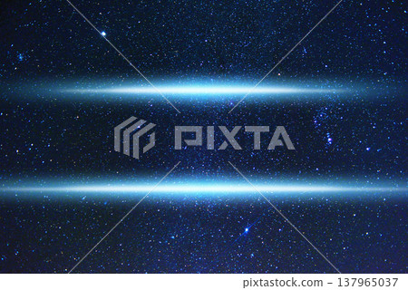 Starry sky and light rays (composite image) Starry sky and light rays (composite image) 137965037
