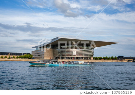 Copenhagen Opera House, a representative seaside landmark of Denmark. 137965139