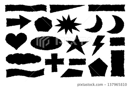 Shape vector frame for paper rectangle jagged and border grunge box. Background banner edge for label illustration shape and set texture rough. Shape abstract sticker for paper square vector Shape vector frame for paper rectangle jagged and border grunge box. Background banner edge for label illustration shape and set texture rough. Shape abstract sticker for paper square vector 137965810