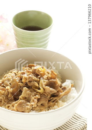 牛肉碗和茶 牛肉碗和茶 137966210