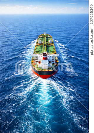 Tanker at sea Tanker at sea 137966349