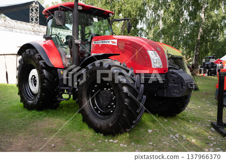 26.07.2024, Russia, Omsk. The exhibition of agricultural machinery at the fair. 137966370