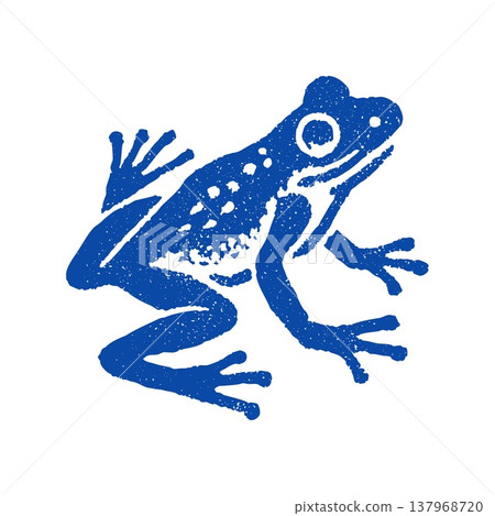 Frog Icon Cute Silhouette Vector Cartoon Amphibian Animal Symbol Nature Character 137968720